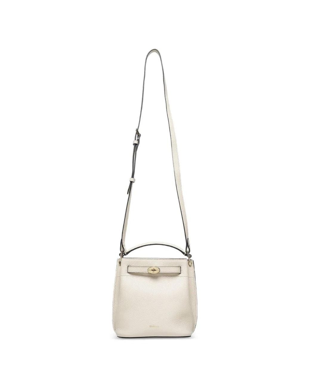 Mulberry White Mini Islington Leather Cross Body Bag