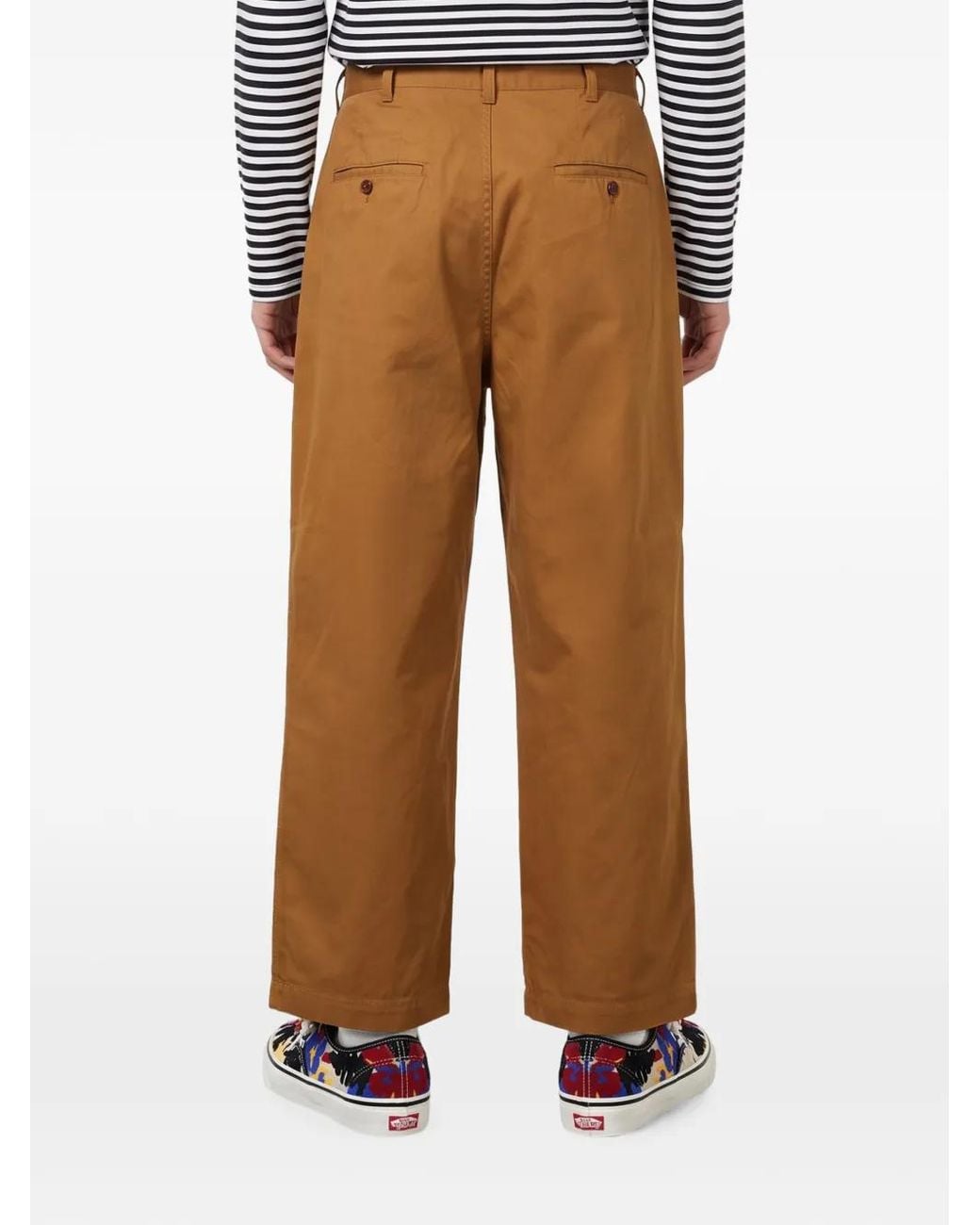 Junya Watanabe Natural Pleated Straight-Leg Trousers for men