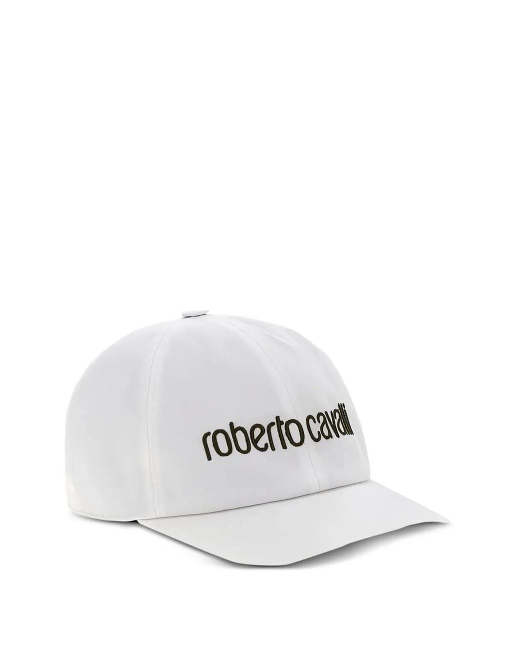 Roberto Cavalli White Logo-Embroidered Baseball Cap