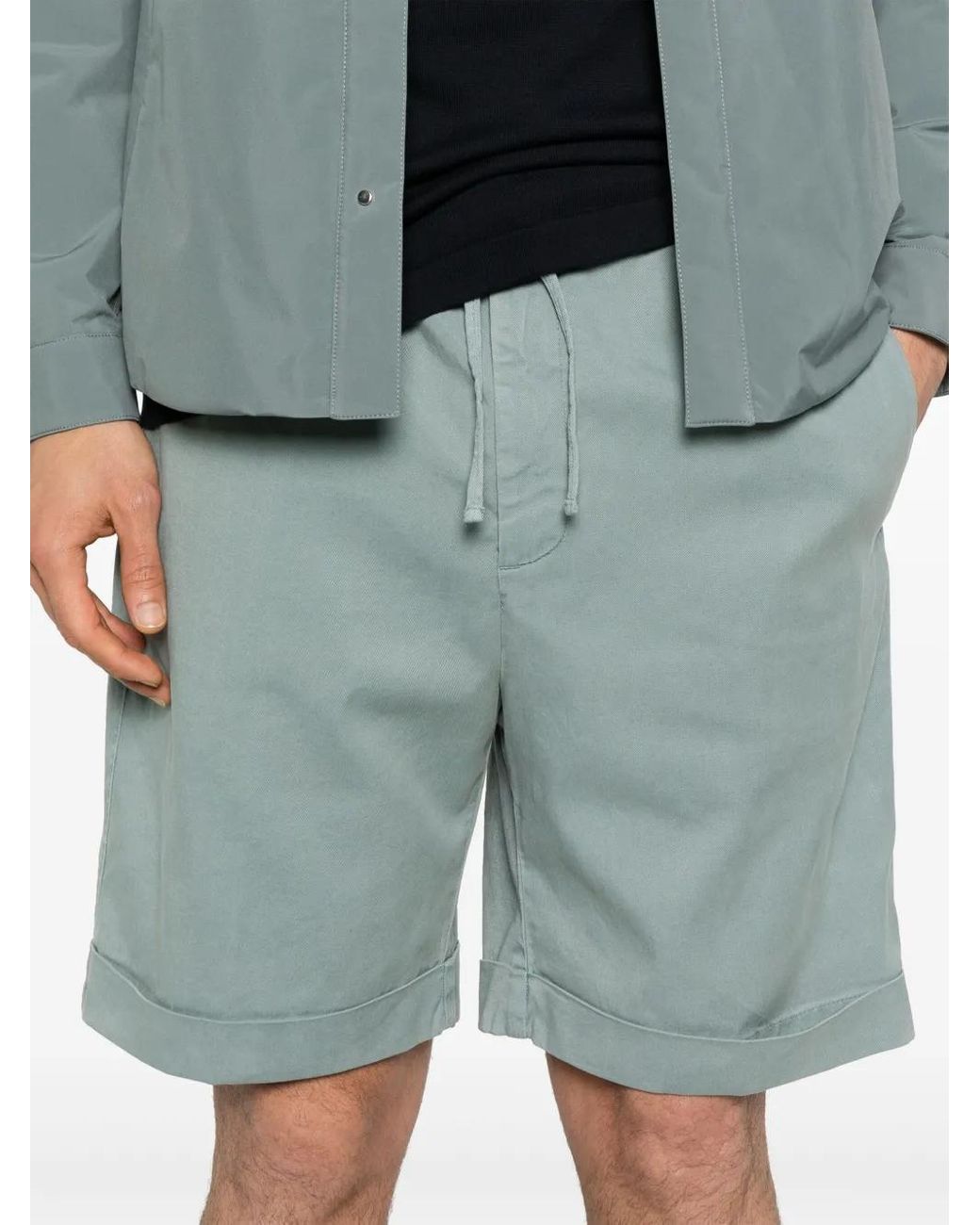 Canali Blue Drawstring Shorts for men