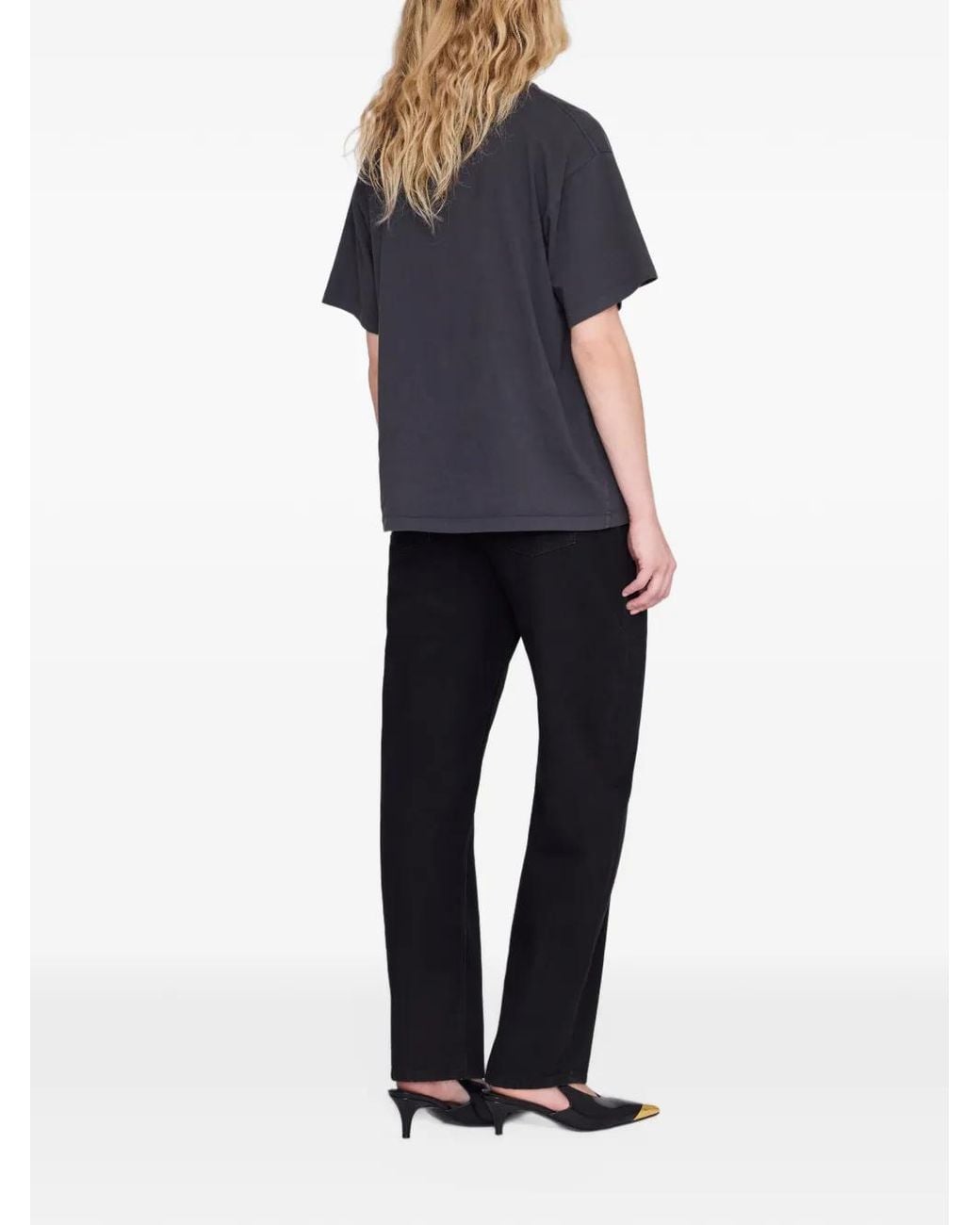 Anine Bing Blue Cade Tee Los Angeles