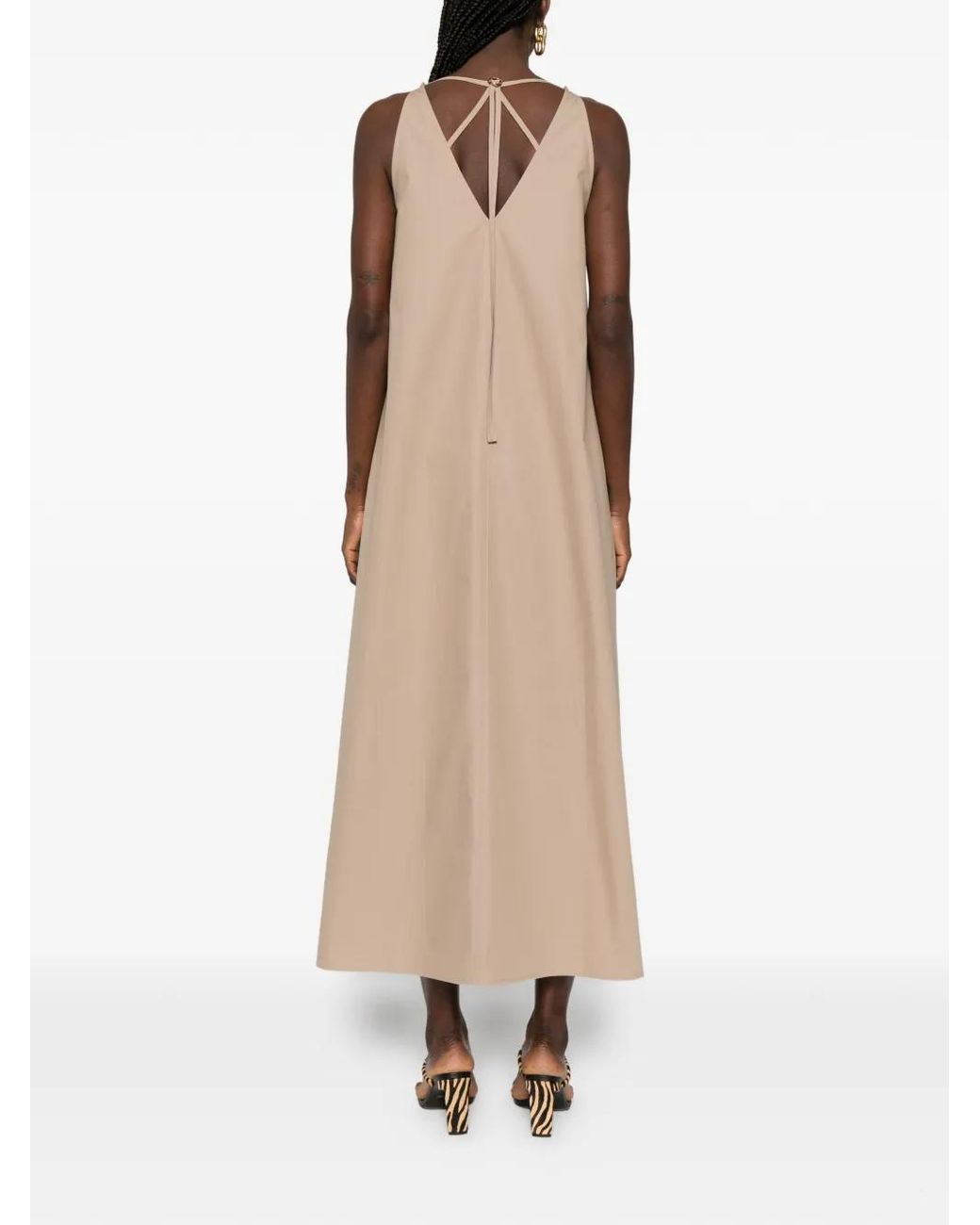 Agnona Natural Shift Midi Dress