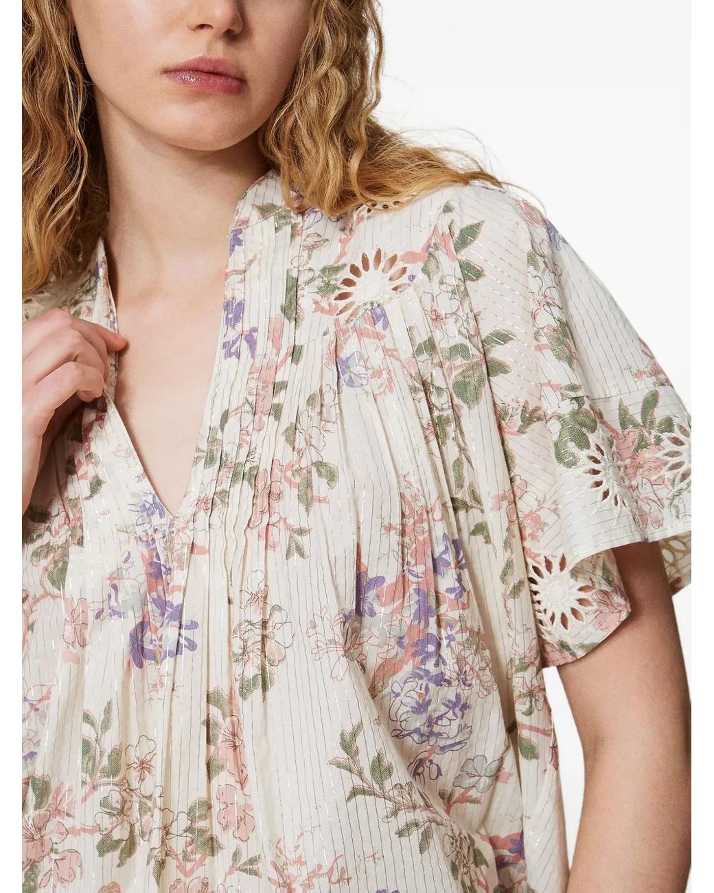 Twinset White Woven Blouse