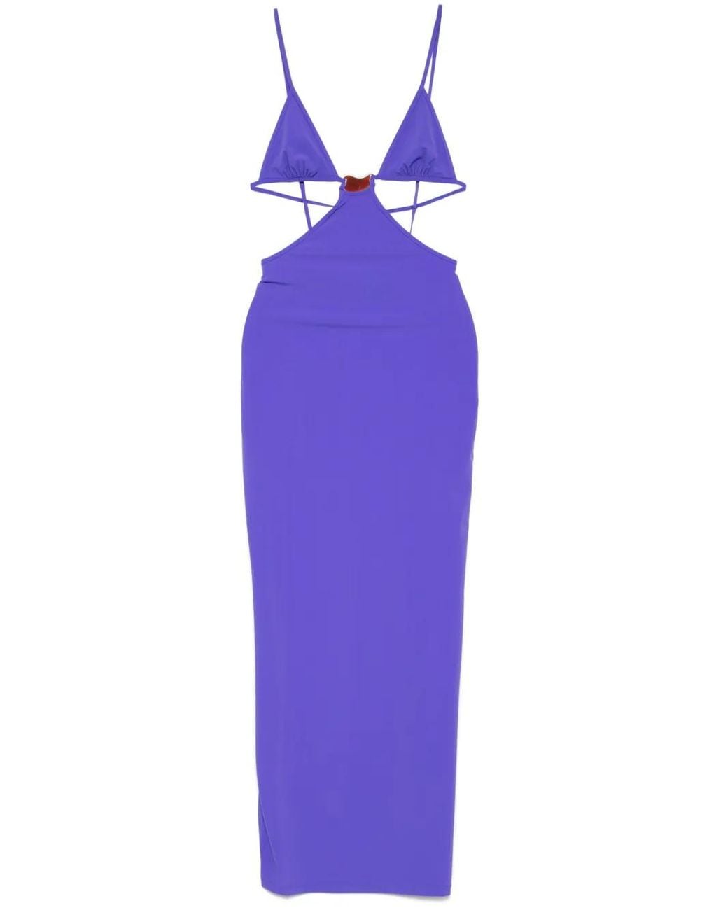 Christopher Esber Purple Lycra Dress