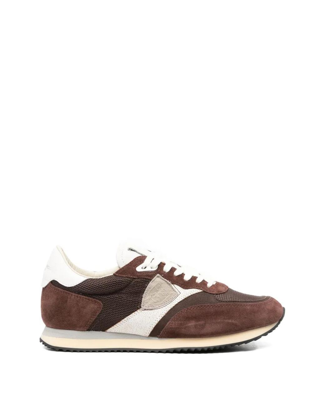 Philippe Model Brown Blville Logo Sneakers for men