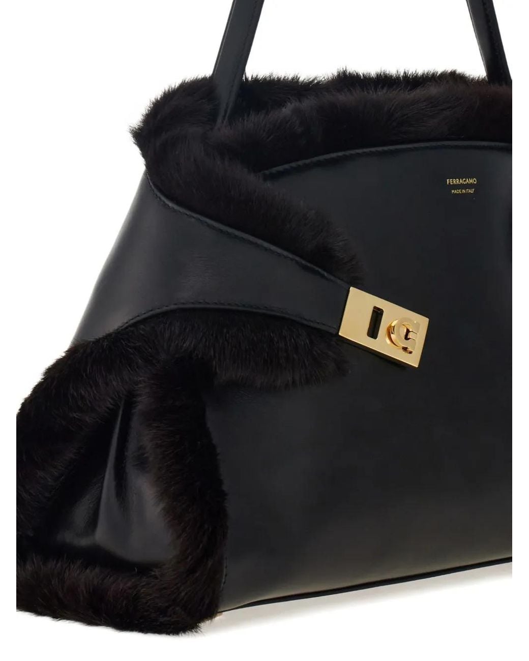 Ferragamo Black Shoulder Bags