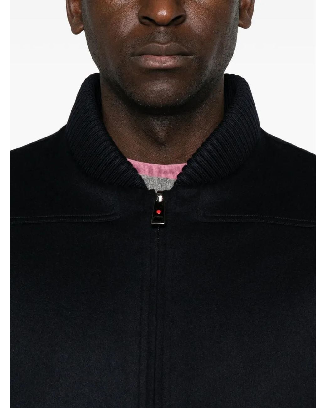 KIRED Black Reversible Zip-Up Jacket for men