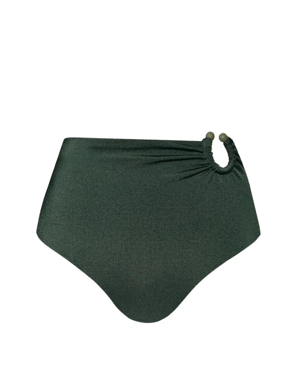 Johanna Ortiz Green Taita Ring-Detail Bikini Bottom