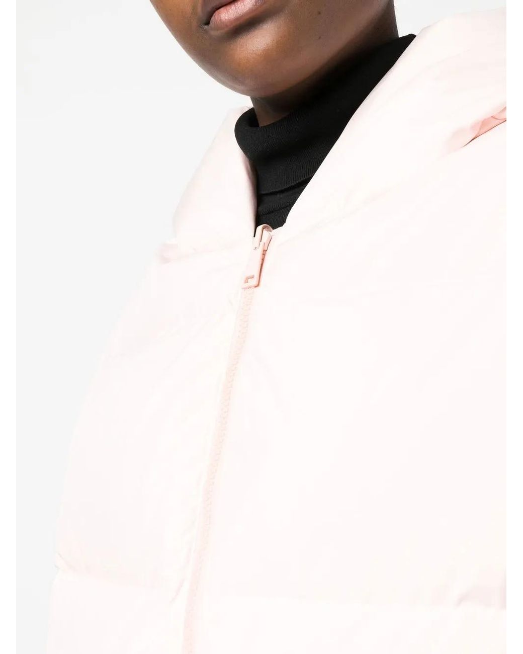 Yves Salomon Pink Drawstring-Hem Puffer Jacket