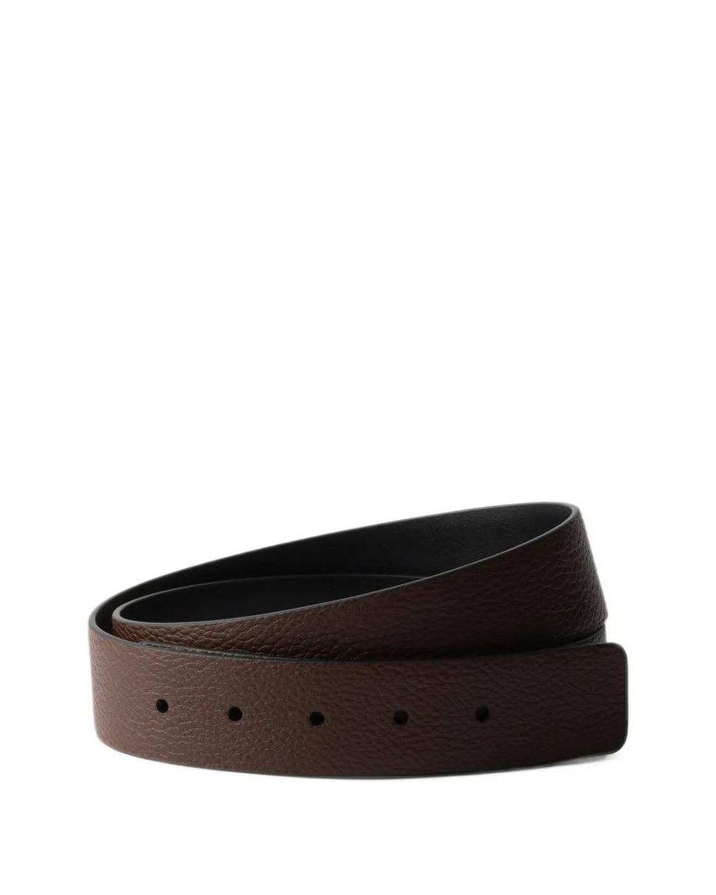 Prada Black Leather Belt Strap for men