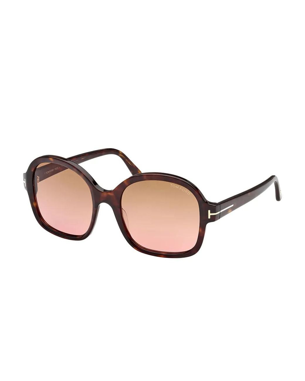 Tom Ford Natural Oversize-Frame Sunglasses