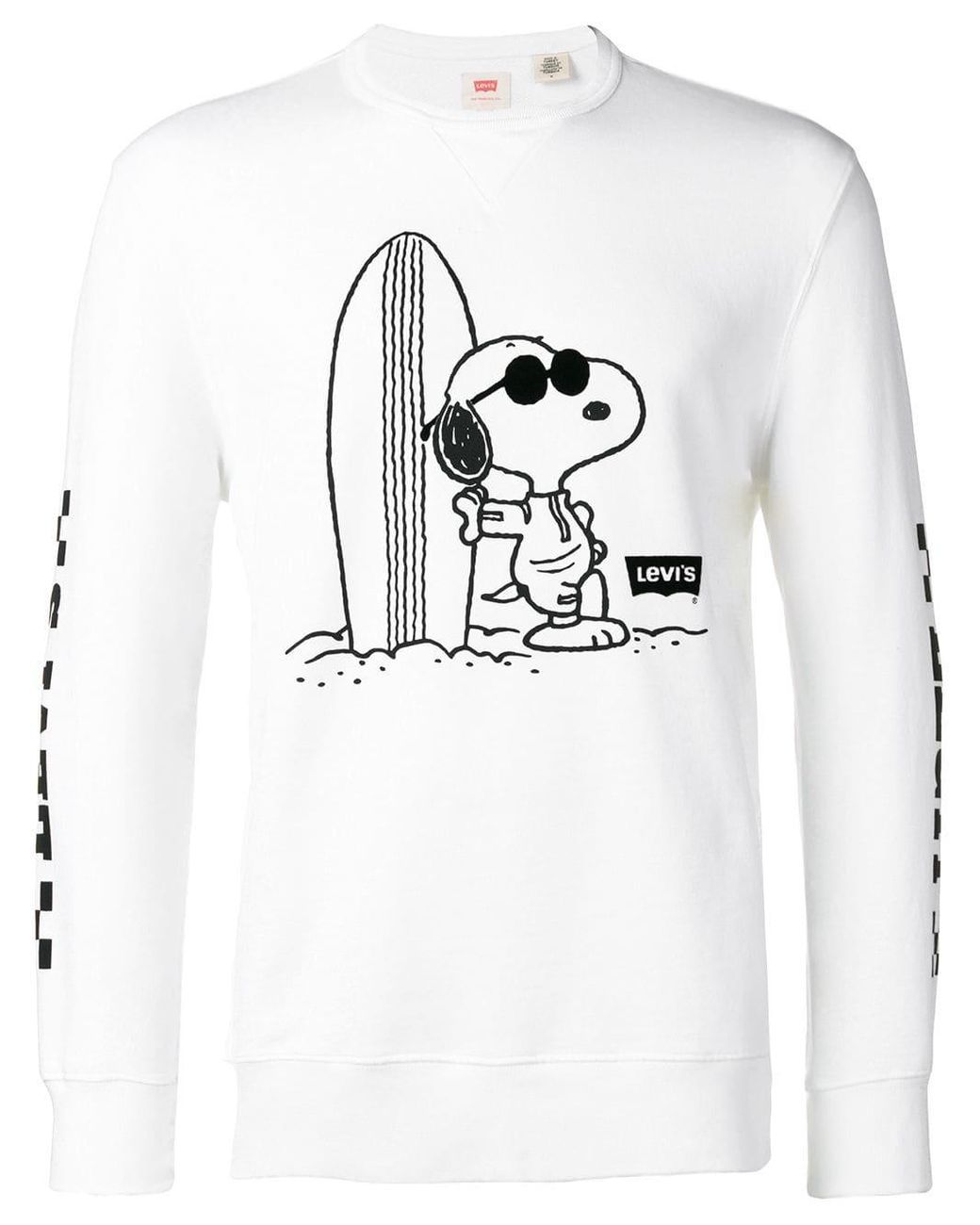 Levi's Surf Snoopy Sweater in White for Men | Lyst