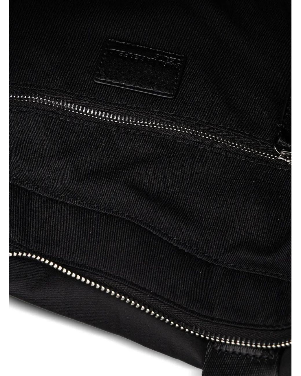 Karl Lagerfeld Black Logo-Strap Tote Bag