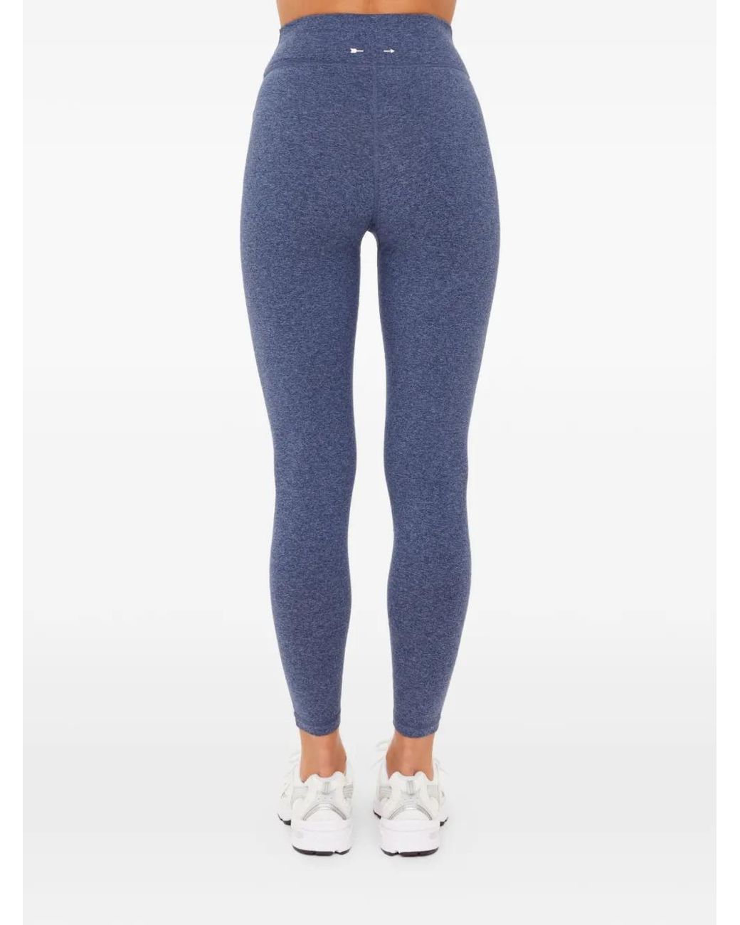 The Upside Blue Bowery Side-Stripe Leggings