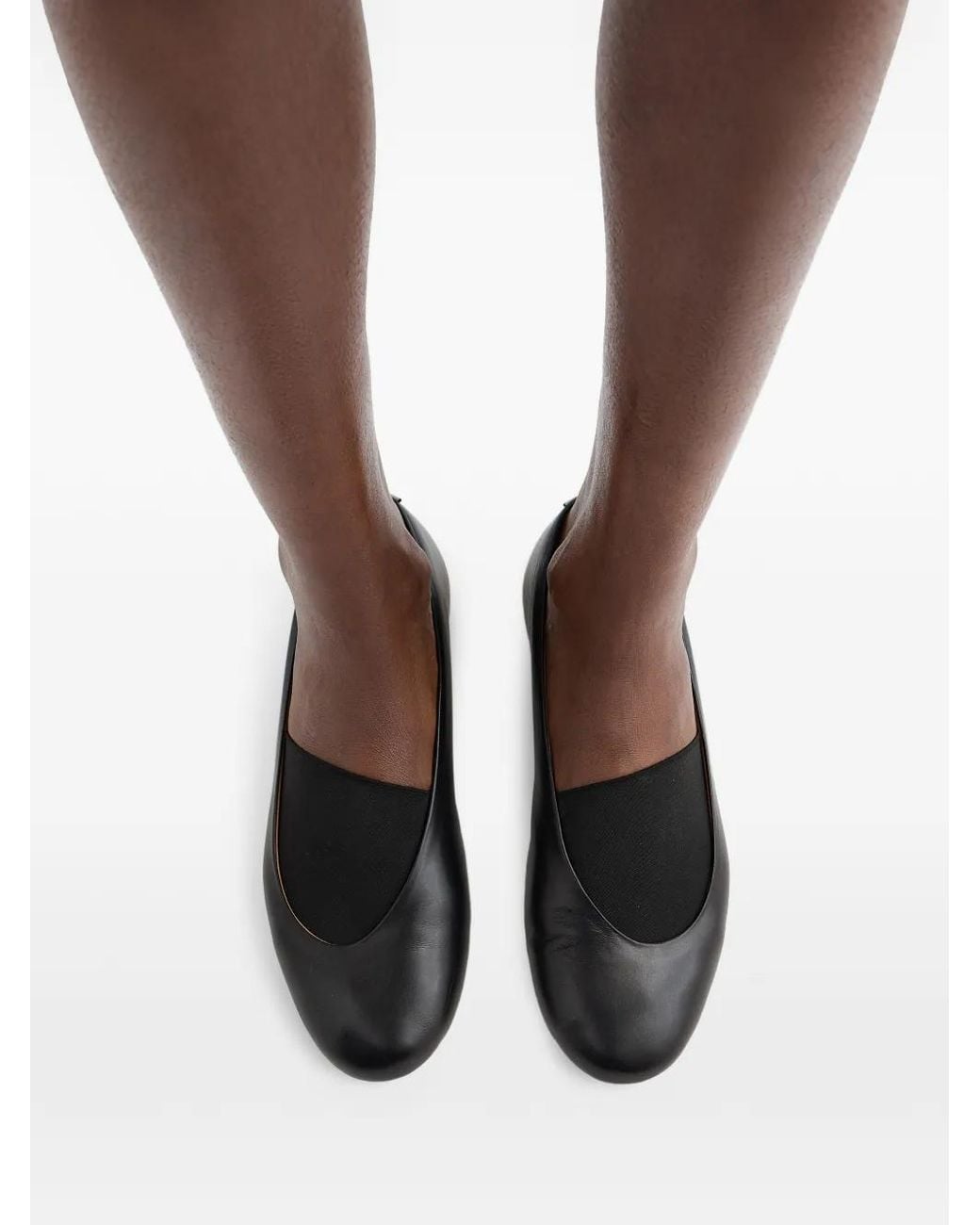 Jil Sander Black Leather Ballets