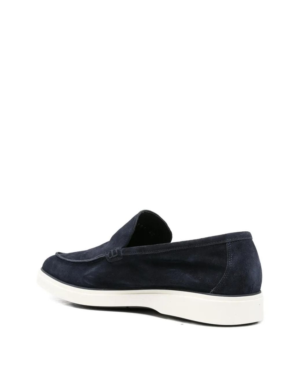 JOHN HARRISON White Suede Loafers for men