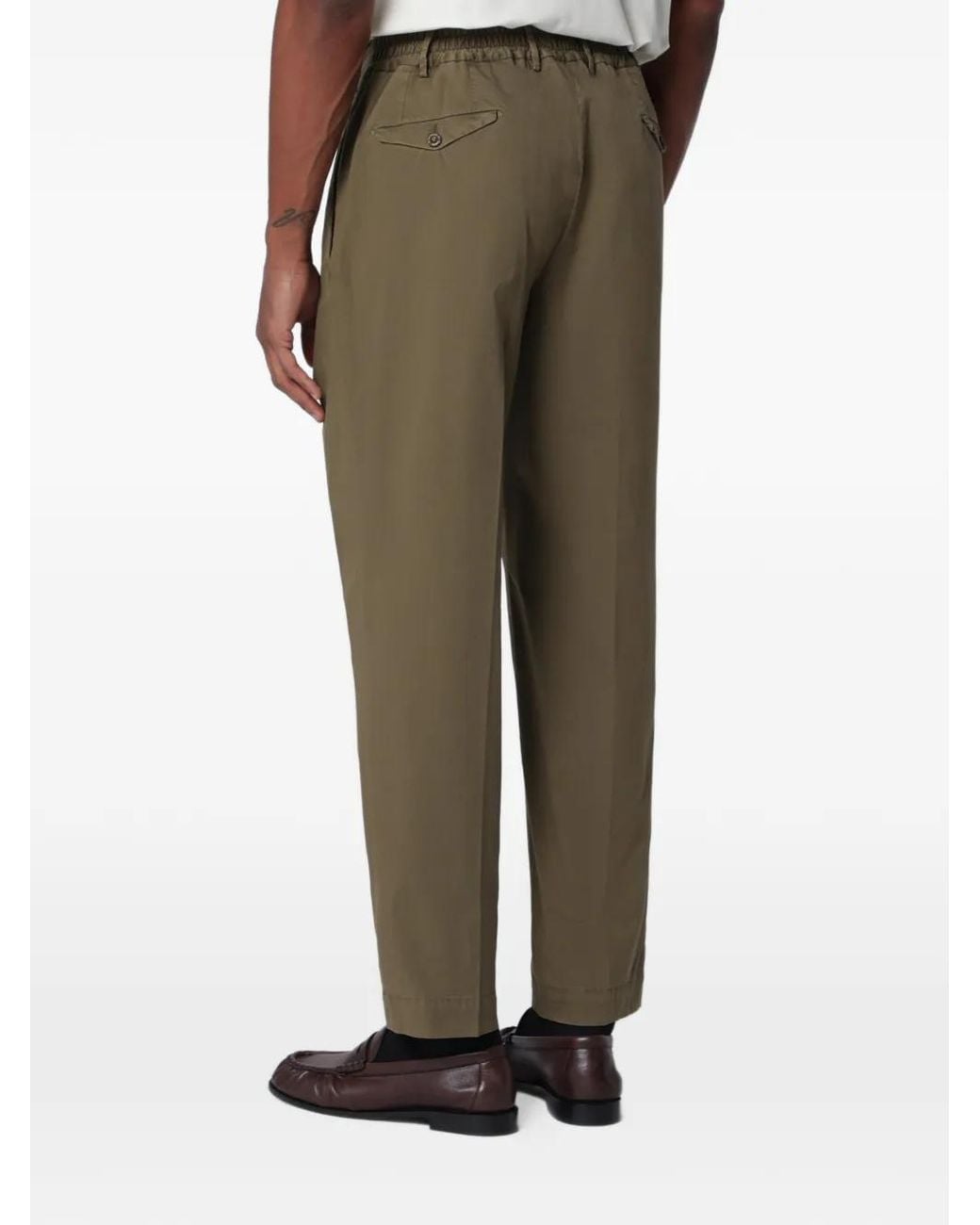 Santaniello Natural Irno Pleated Trousers for men