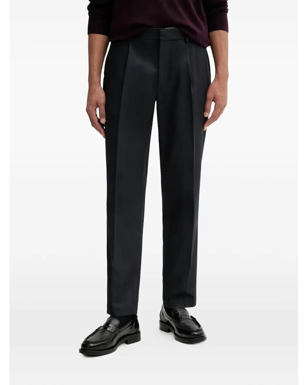 Barena Black Pantalon À Design Plissé for men