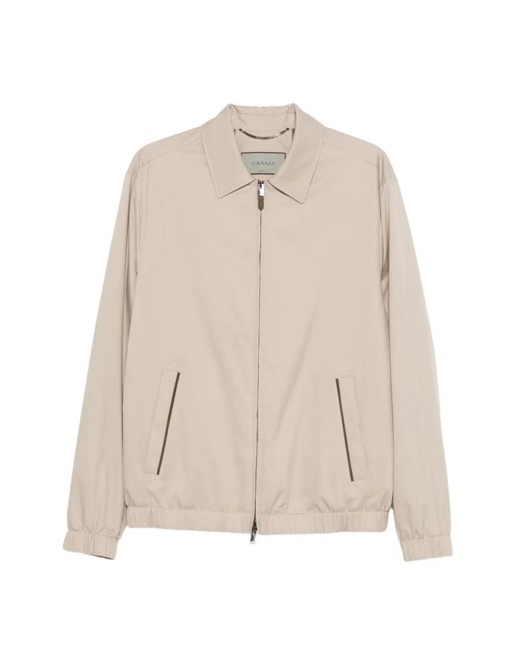 Canali Natural Zip-Up Jacket for men