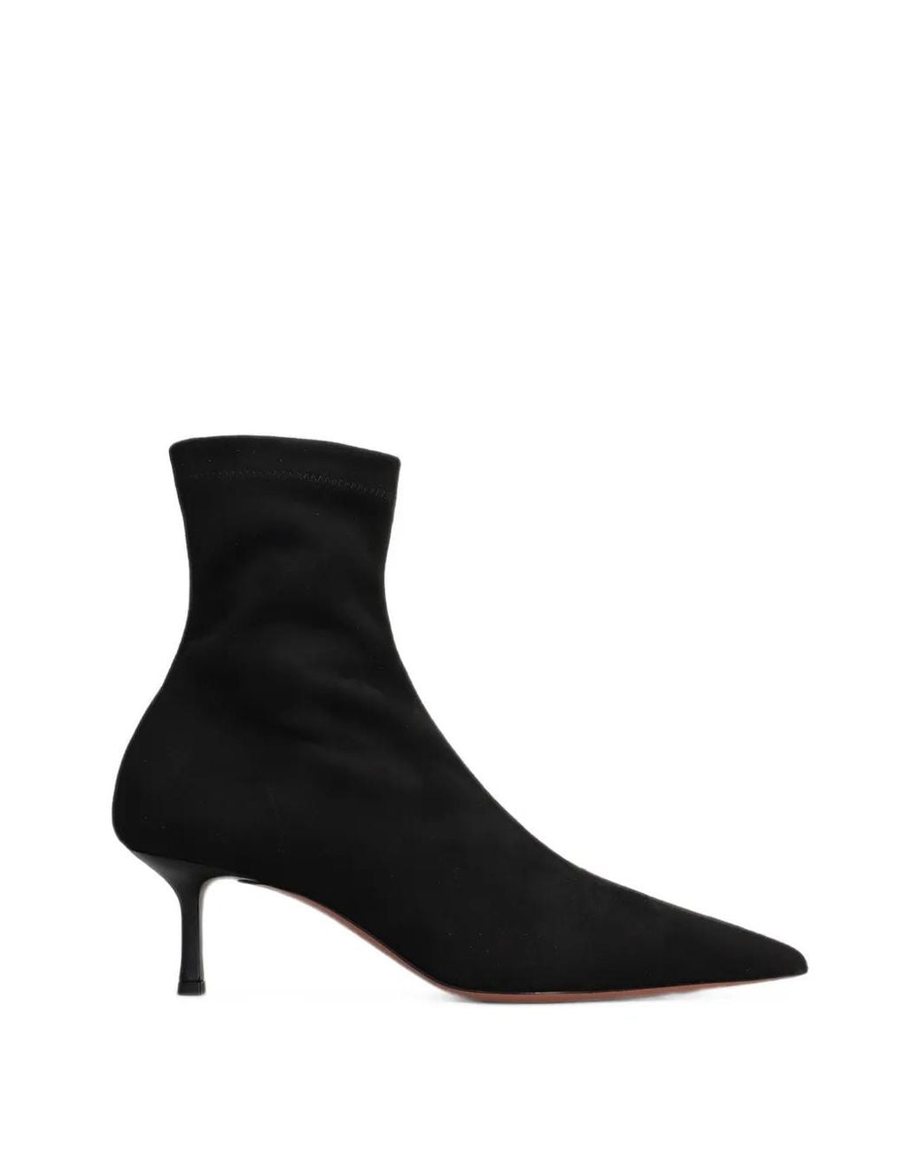 Castagna Black Selene Pointed-Toe Ankle Boots