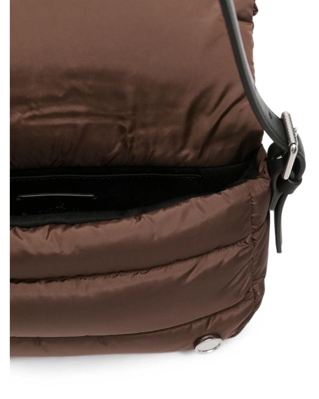 Moncler Brown Quilted Padded Shoulder Bag