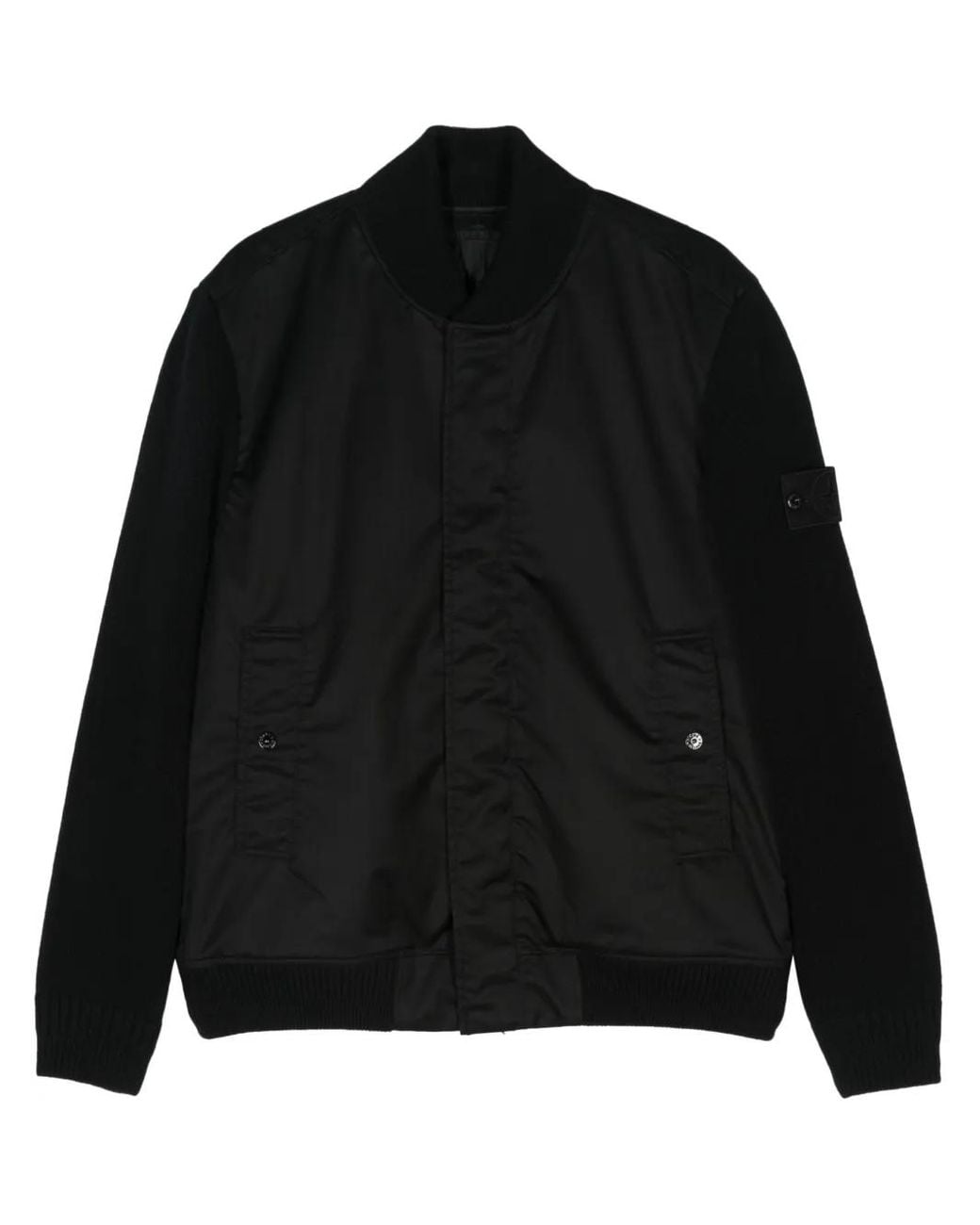 Stone Island Black Jackets for men