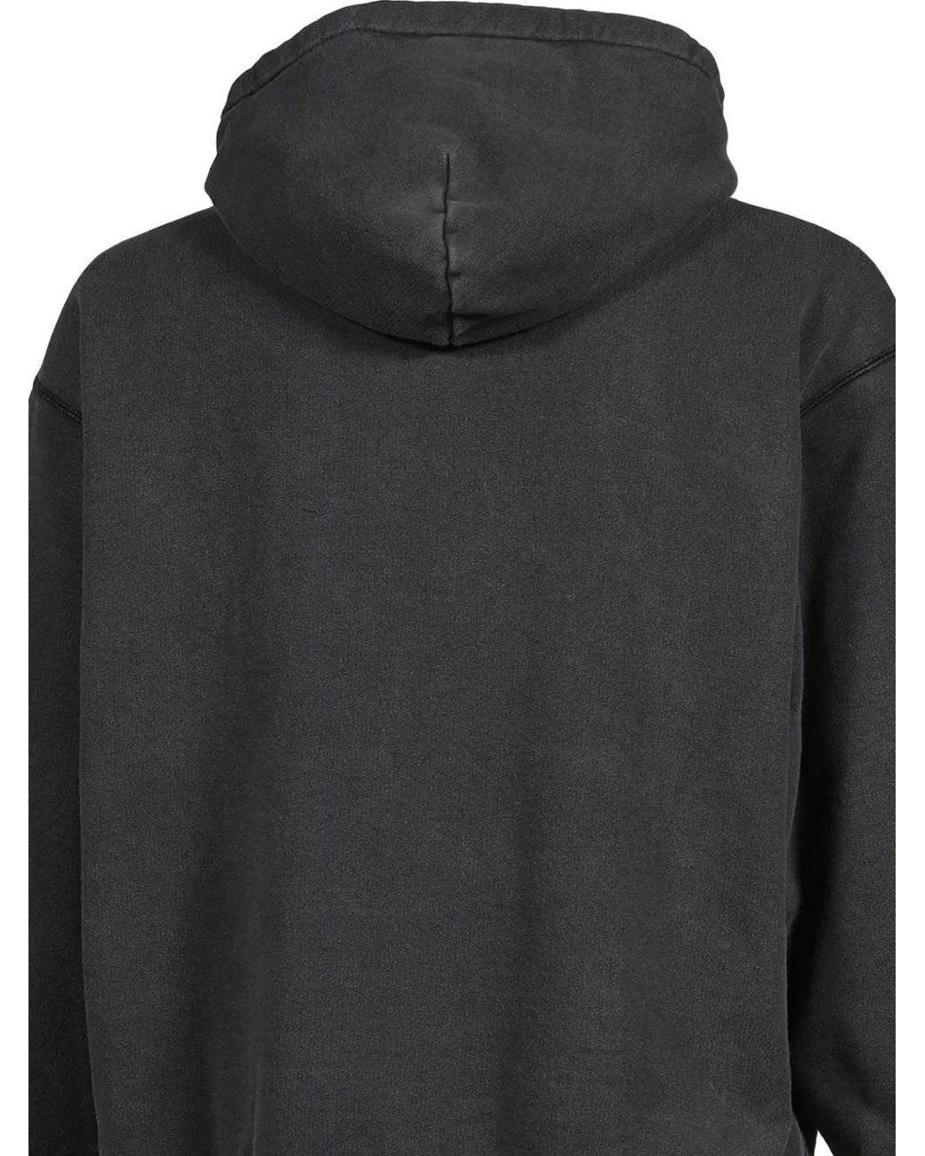 Midorikawa Black Hoodie Zippé À Design Superposé for men
