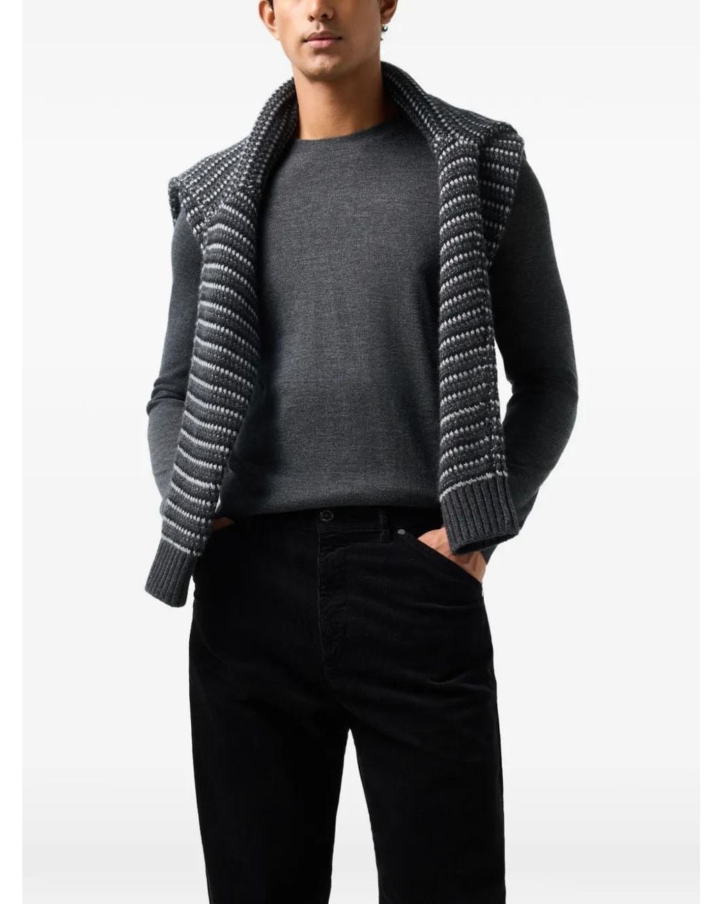 Bogner Black Travis Corduroy Trousers for men