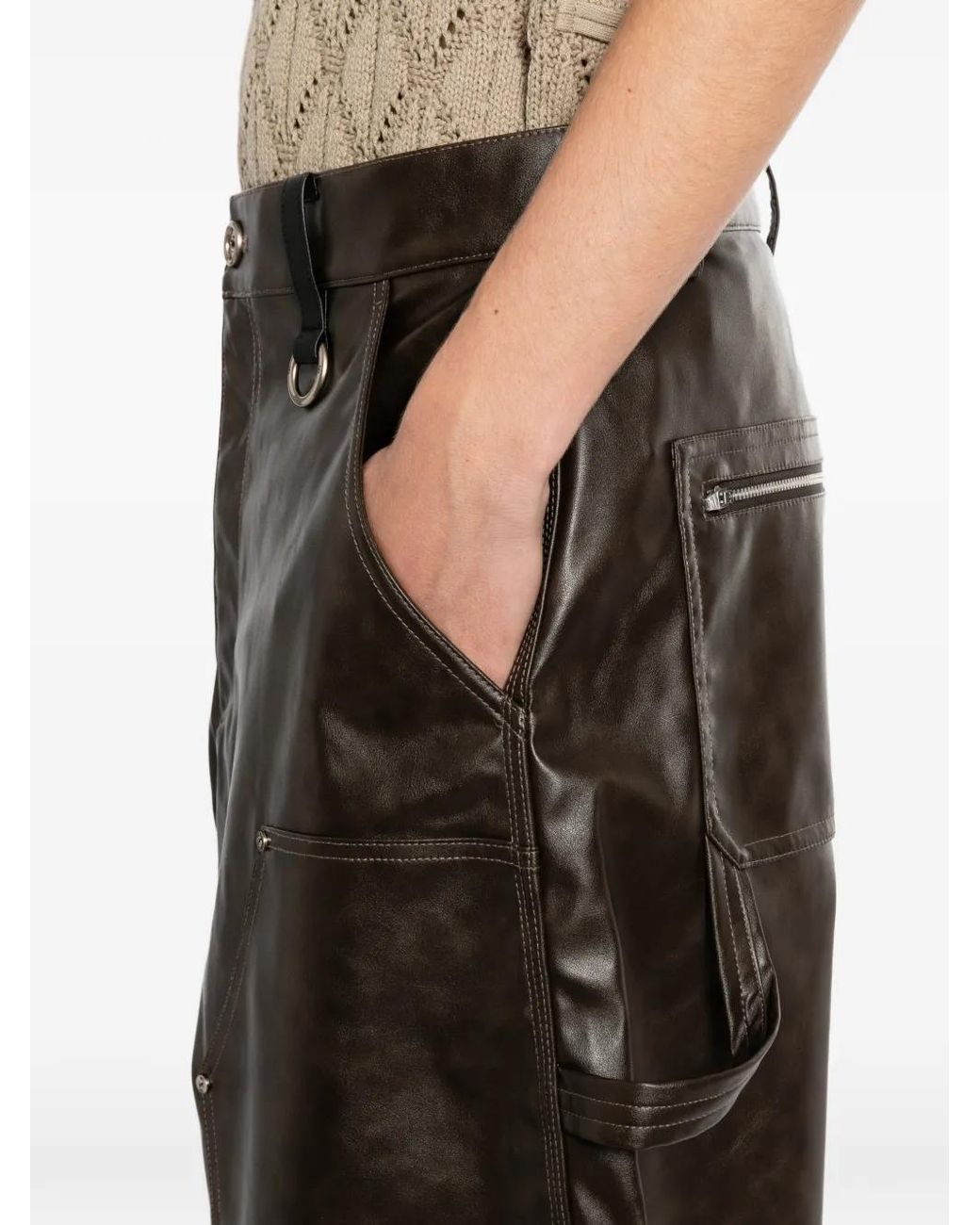 TEAM WANG design Gray Reset Wide-Leg Trousers