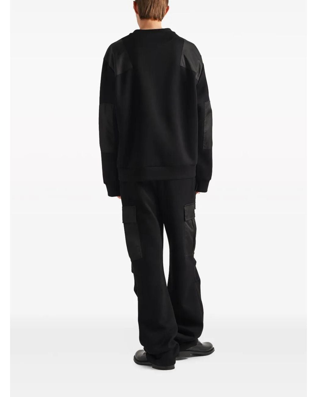 Prada Black Re-Nylon Fleece Track Pants for men