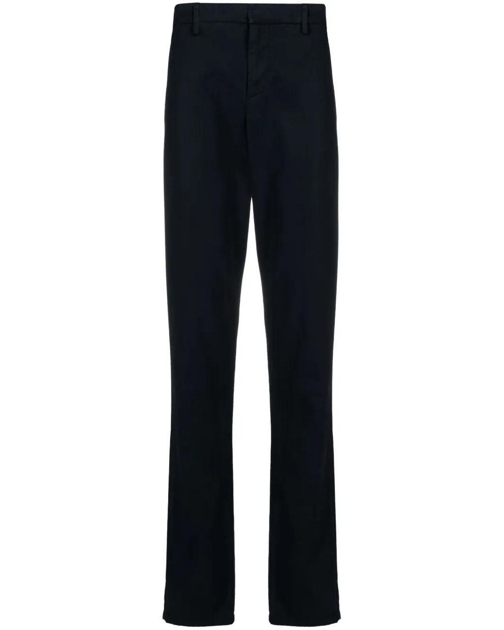 Dondup Blue Gaubert Tapered Trousers for men