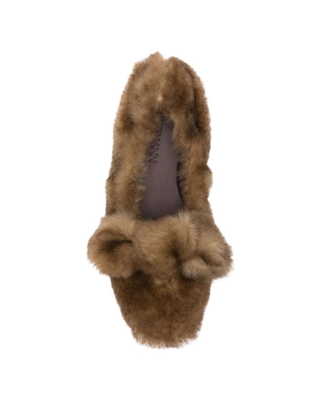 Zimmermann Brown Shearling Ballet Flats