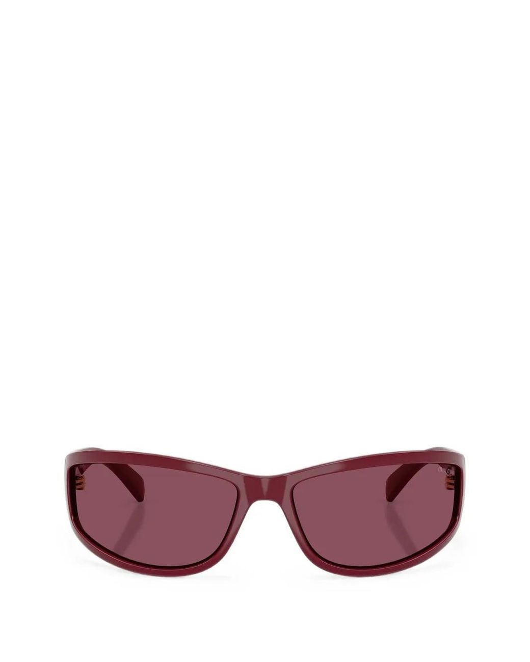 Miu Miu Pink Rectangle-Frame Sunglasses