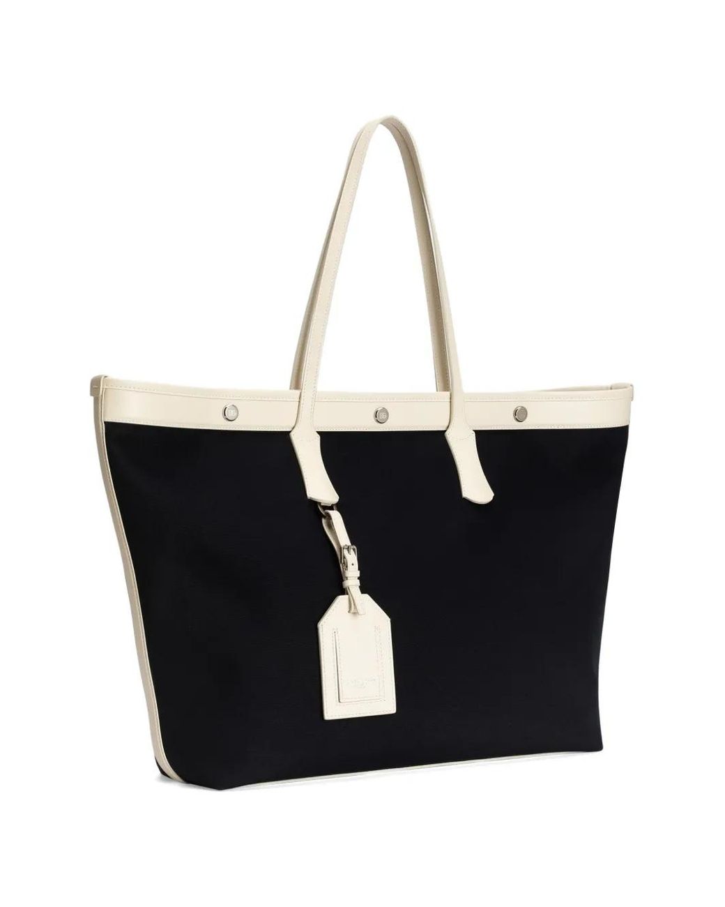 Dolce & Gabbana Black Atene Cotton Shopping Bag for men