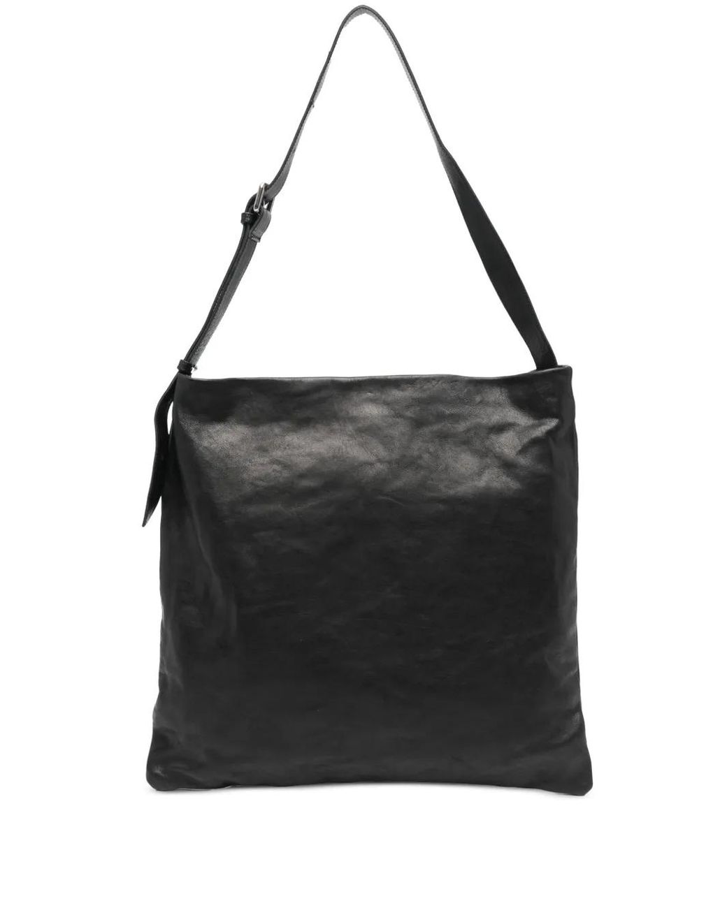 SOMMET Black Lidia Leather Messenger Bag