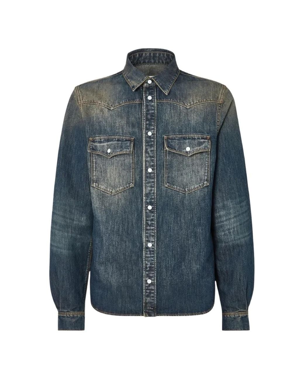 Fendi Blue Jeans Shirt for men