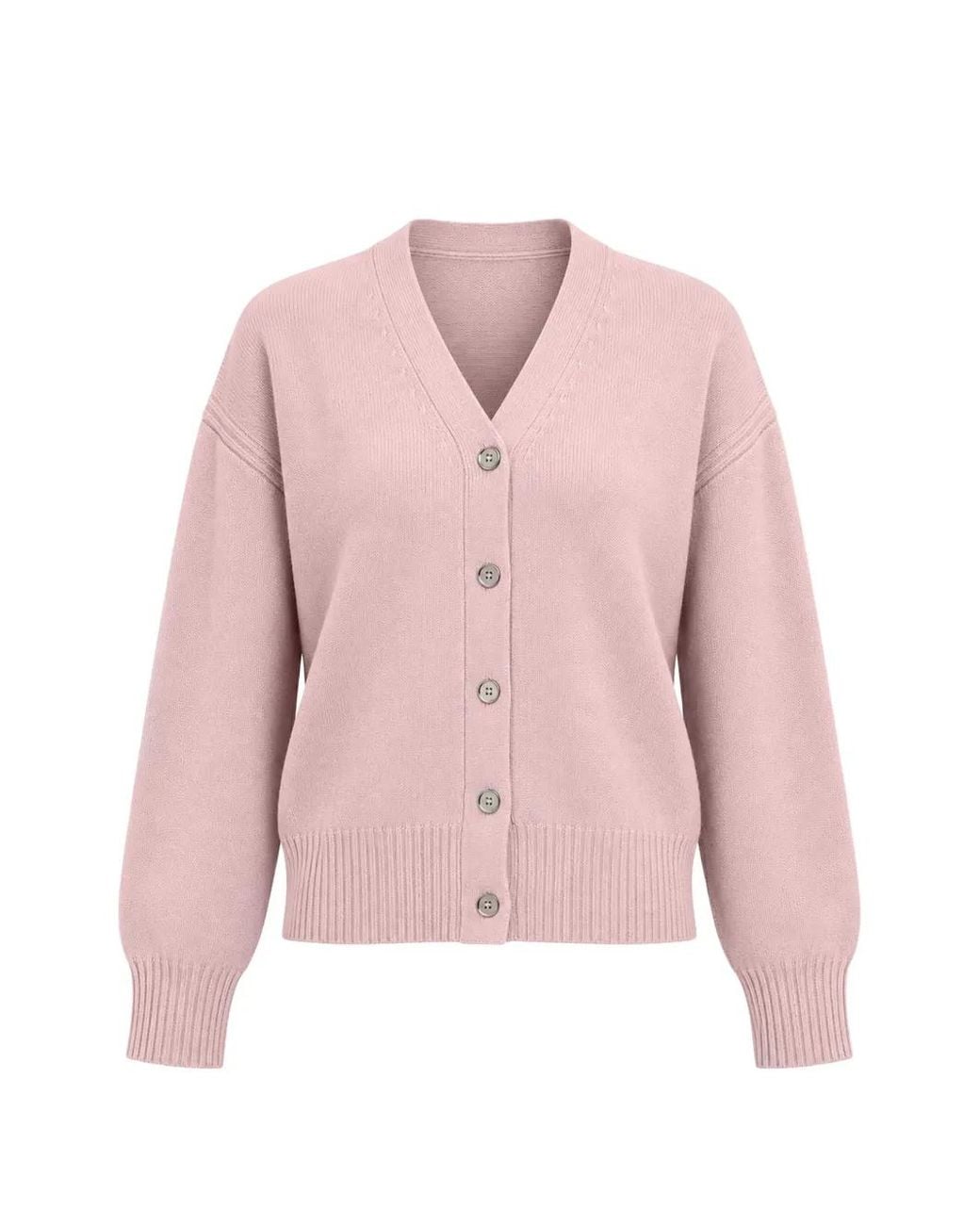 Pinko Pink V-Neck Knitted Cardigan