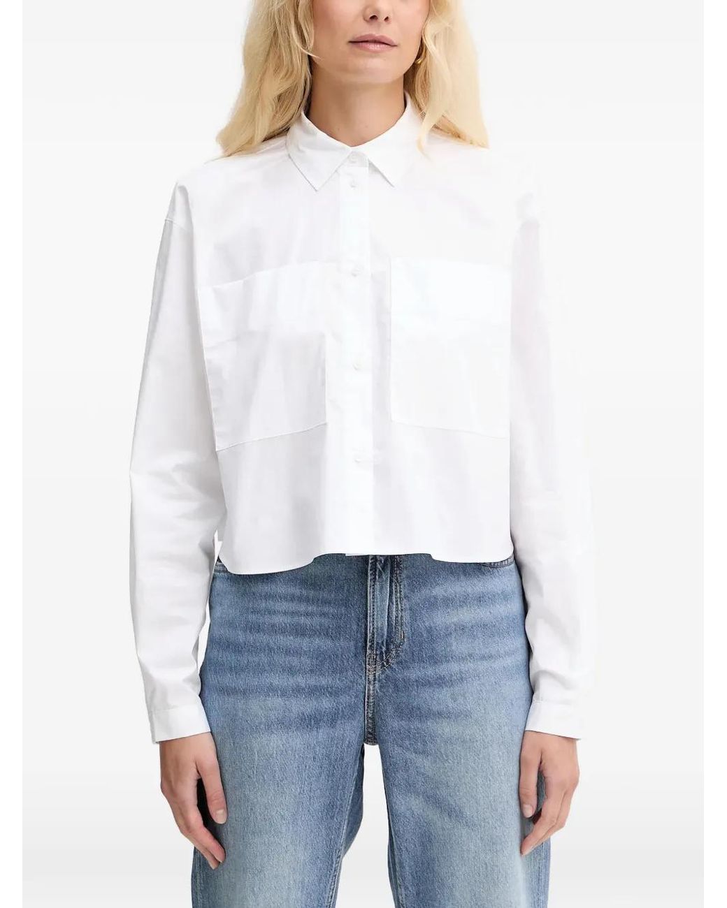 ARMANI EXCHANGE White Pocket Shirt