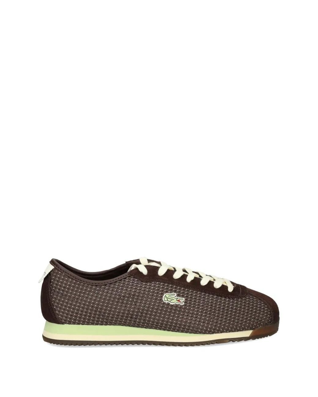 Lacoste White Suede Logo Sneakers for men
