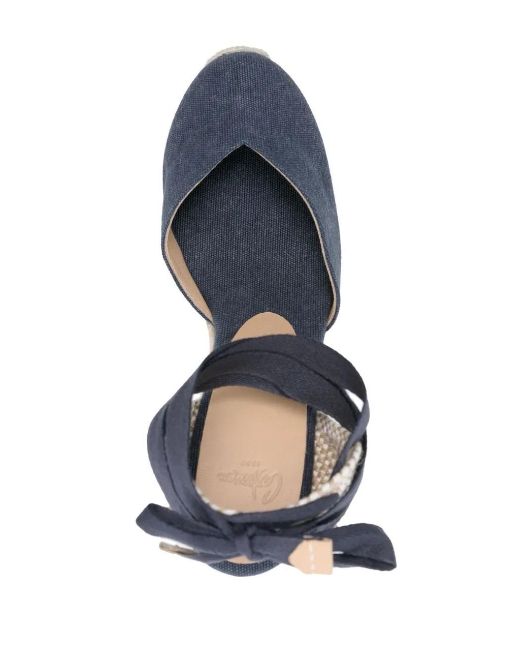 Castaner Blue Chiara 110Mm Wedge Espadrilles