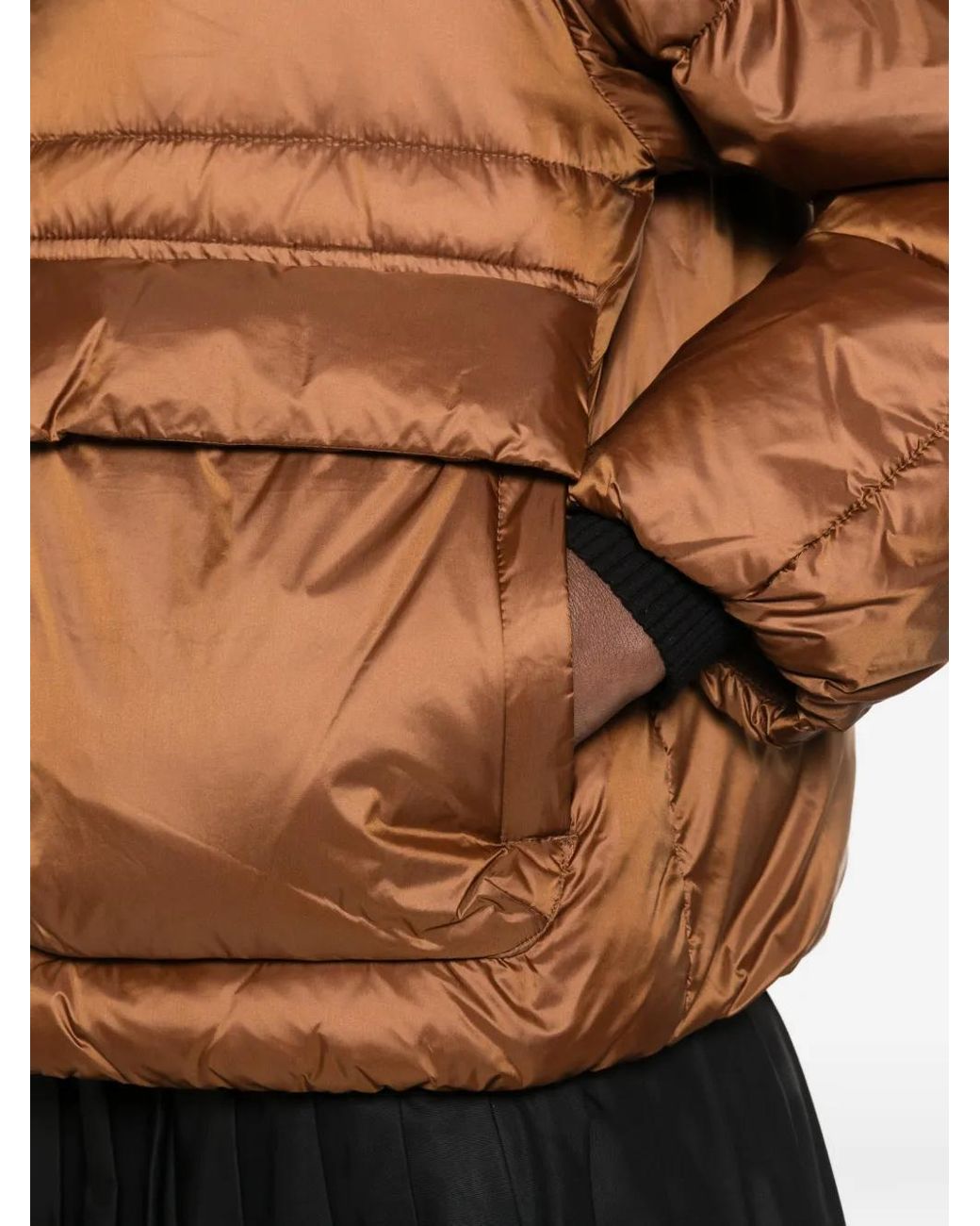 Canadian Brown Titusville Faux-Fur Trim Quilted Jacket
