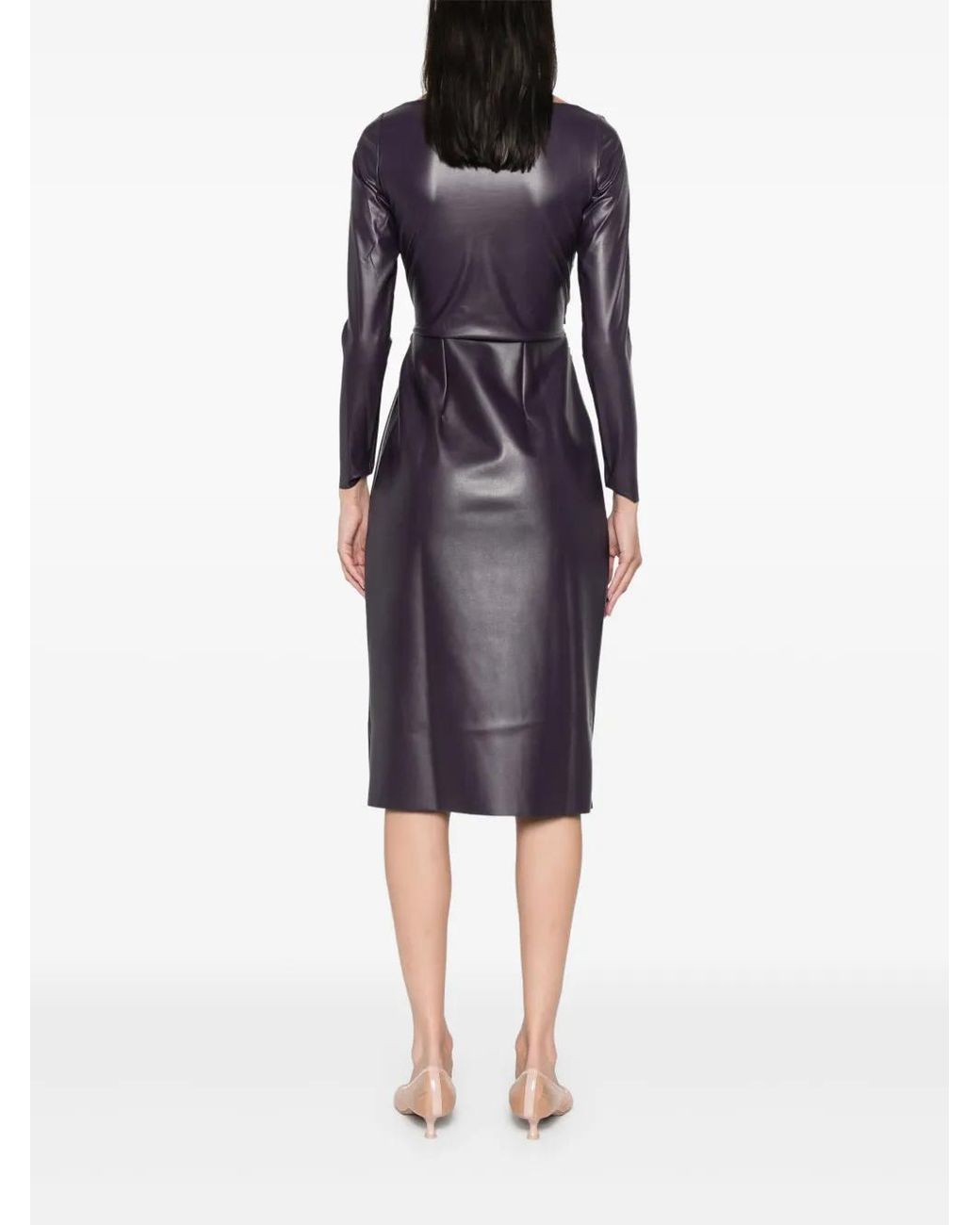 La Petite Robe Di Chiara Boni Purple Camelia Midi Dress