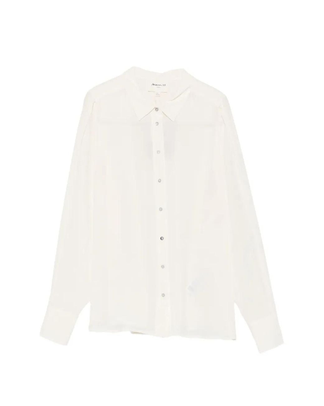 MAISON 123 White Silk Shirt
