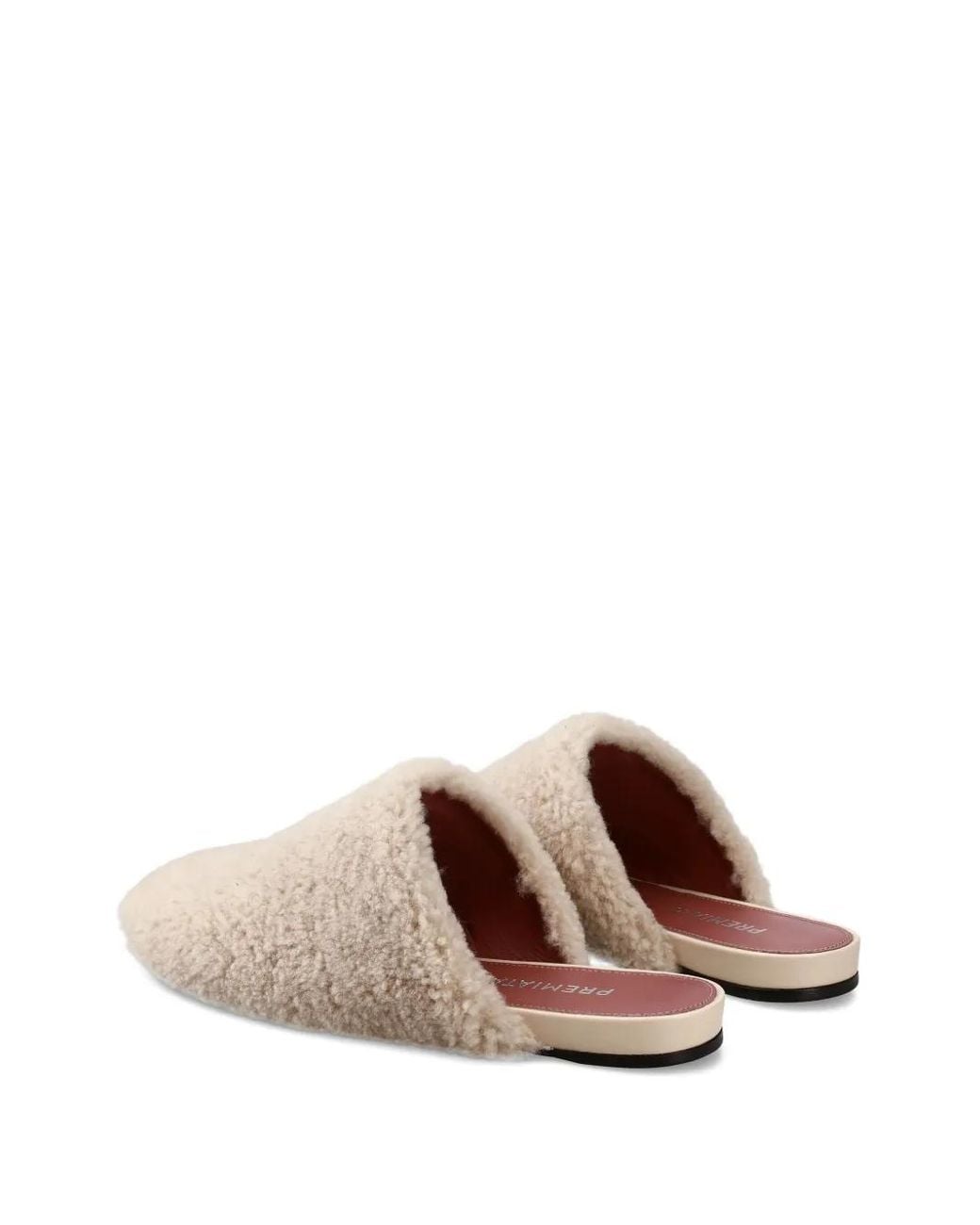 Premiata Brown Shearling Slippers