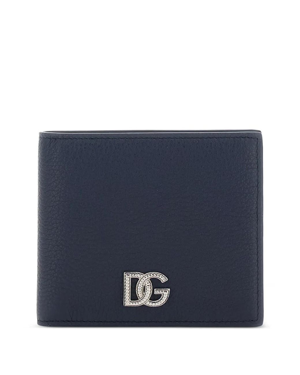 Dolce & Gabbana Blue Portefeuille Pliant À Logo Dg for men
