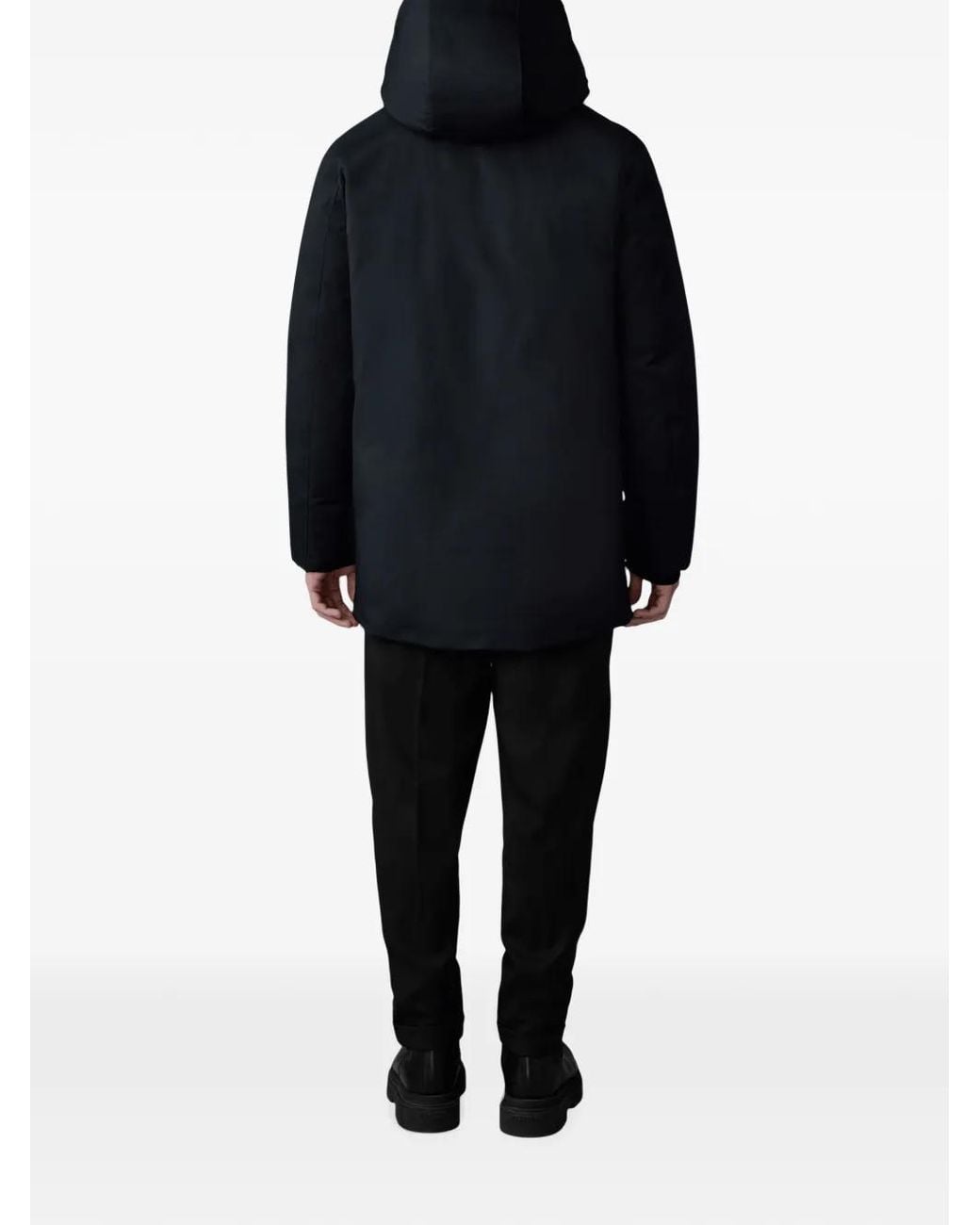 Mackage Blue Sullivan Hooded Coat for men