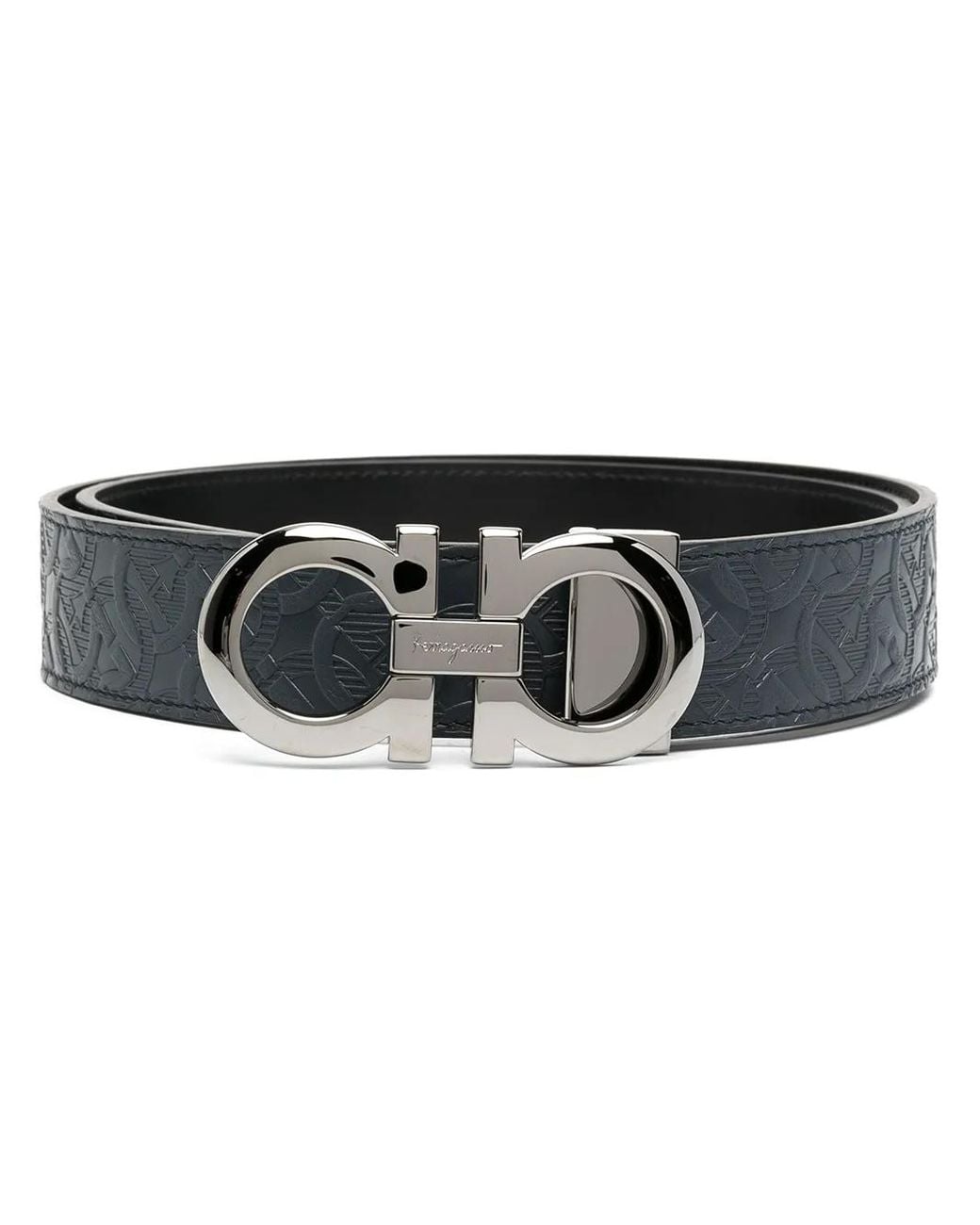 Ferragamo Leder gürtel in Blue für Herren