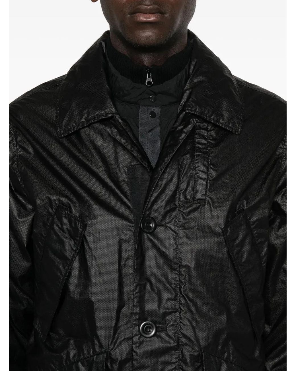 C P Company Black Medium Jacket for men