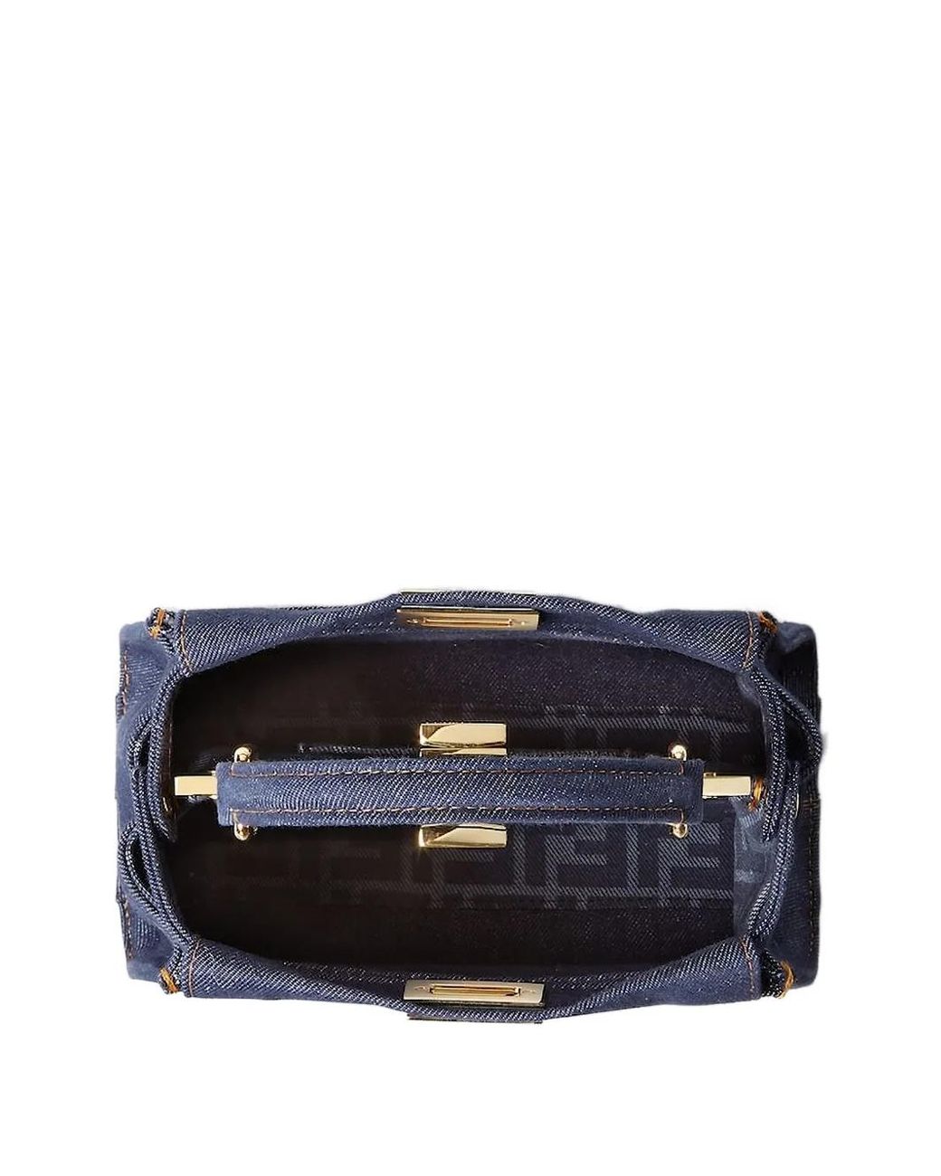 Fendi Blue Peekaboo Mini Bag