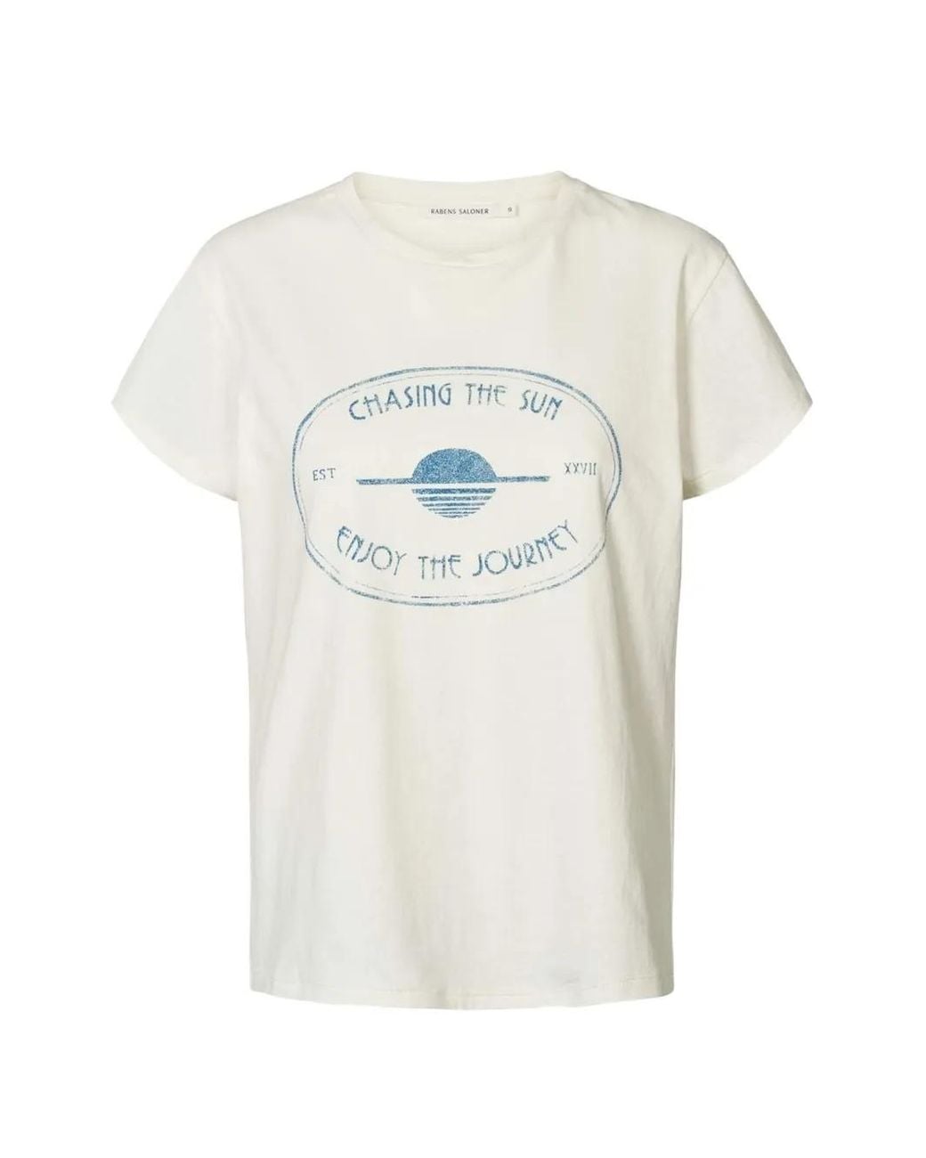 Rabens Saloner White Ambla Graphic-Print T-Shirt